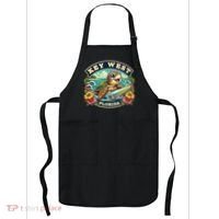Key West Florida Cute Sea Turtle Surfing Apron thumb 0