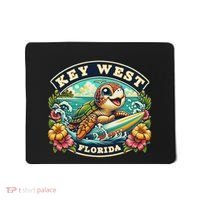 Key West Florida Cute Sea Turtle Surfing Mousepad thumb 0