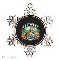 Key West Florida Cute Sea Turtle Surfing Ornament thumb 0