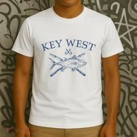 Key West Florida Souvenirs Fishing Vintage T-Shirt thumb 3