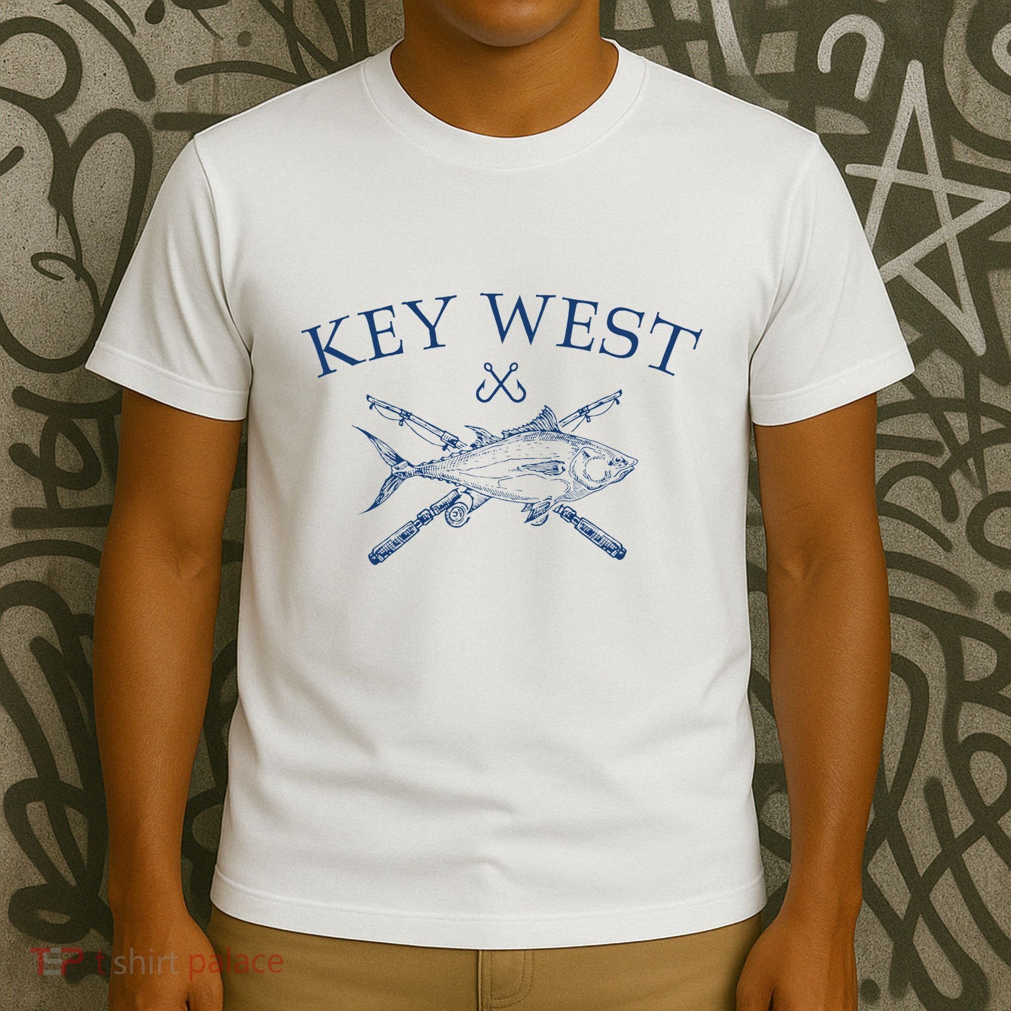 Key West Florida Souvenirs Fishing Vintage T-Shirt