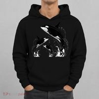 Killer Whale Gifts Shirt. Jumping Orca Killer Whales Killer Hoodie thumb 0