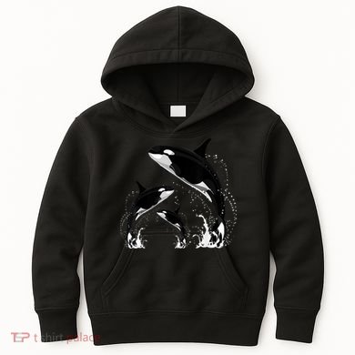 Killer Whale Gifts Shirt. Jumping Orca Killer Whales Killer Kids Hoodie