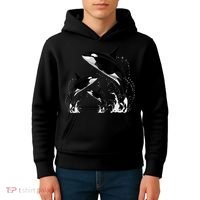 Killer Whale Gifts Shirt. Jumping Orca Killer Whales Killer Kids Hoodie thumb 4