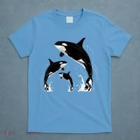 Killer Whale Gifts Shirt. Jumping Orca Killer Whales Killer T-Shirt thumb 4