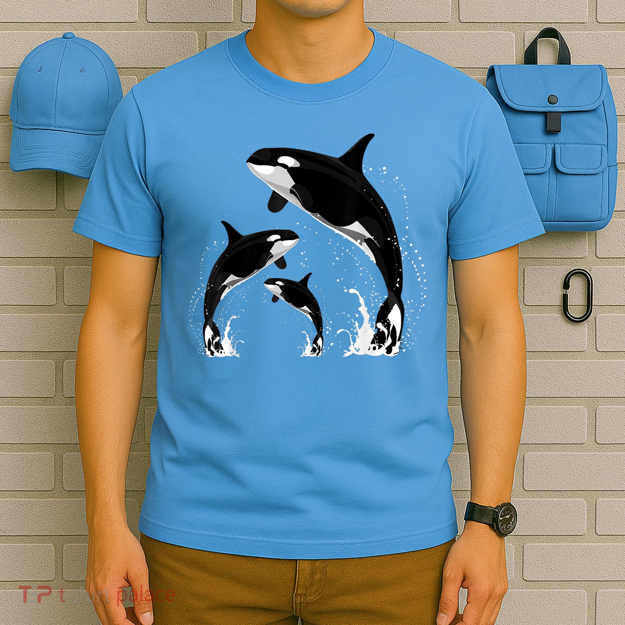 Killer Whale Gifts Shirt. Jumping Orca Killer Whales Killer T-Shirt