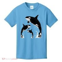 Killer Whale Gifts Shirt. Jumping Orca Killer Whales Killer Kids T-Shirt thumb 0