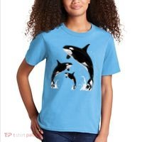 Killer Whale Gifts Shirt. Jumping Orca Killer Whales Killer Kids T-Shirt thumb 2