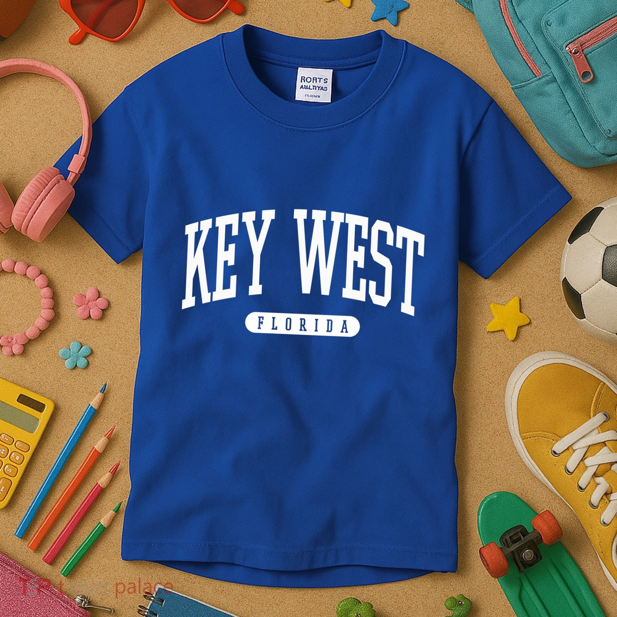 Key West Gift Meaningful Gift College University Style Usa Kids T-Shirt