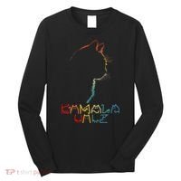 Kamala Walz Lettering Positive Funny Cat Lady Long Sleeve Shirt thumb 0