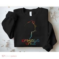 Kamala Walz Lettering Positive Funny Cat Lady Sweatshirt thumb 2