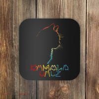 Kamala Walz Lettering Positive Funny Cat Lady Coaster thumb 0