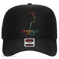 Kamala Walz Lettering Positive Funny Cat Lady Hat thumb 0