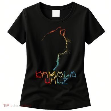 Kamala Walz Lettering Positive Funny Cat Lady Women's T-Shirt