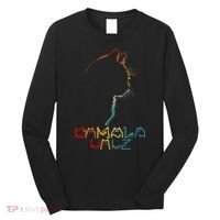 Kamala Walz Lettering Positive Funny Cat Lady Long Sleeve Shirt thumb 0