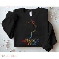 Kamala Walz Lettering Positive Funny Cat Lady Sweatshirt thumb 2