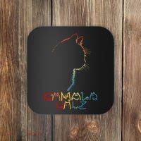 Kamala Walz Lettering Positive Funny Cat Lady Coaster thumb 0