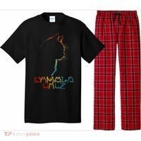 Kamala Walz Lettering Positive Funny Cat Lady Pajama Set thumb 0