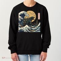 Kaiju Wave Monster Japanese Kawaki Women's Sweatshirt thumb 0