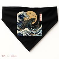 Kaiju Wave Monster Japanese Kawaki USA-Made Doggie Bandana thumb 0