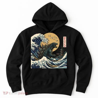 Kaiju Wave Monster Japanese Kawaki Hoodie
