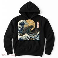 Kaiju Wave Monster Japanese Kawaki Hoodie thumb 0