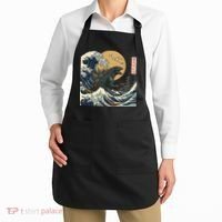 Kaiju Wave Monster Japanese Kawaki Apron thumb 2