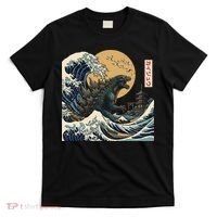 Kaiju Wave Monster Japanese Kawaki T-Shirt thumb 0