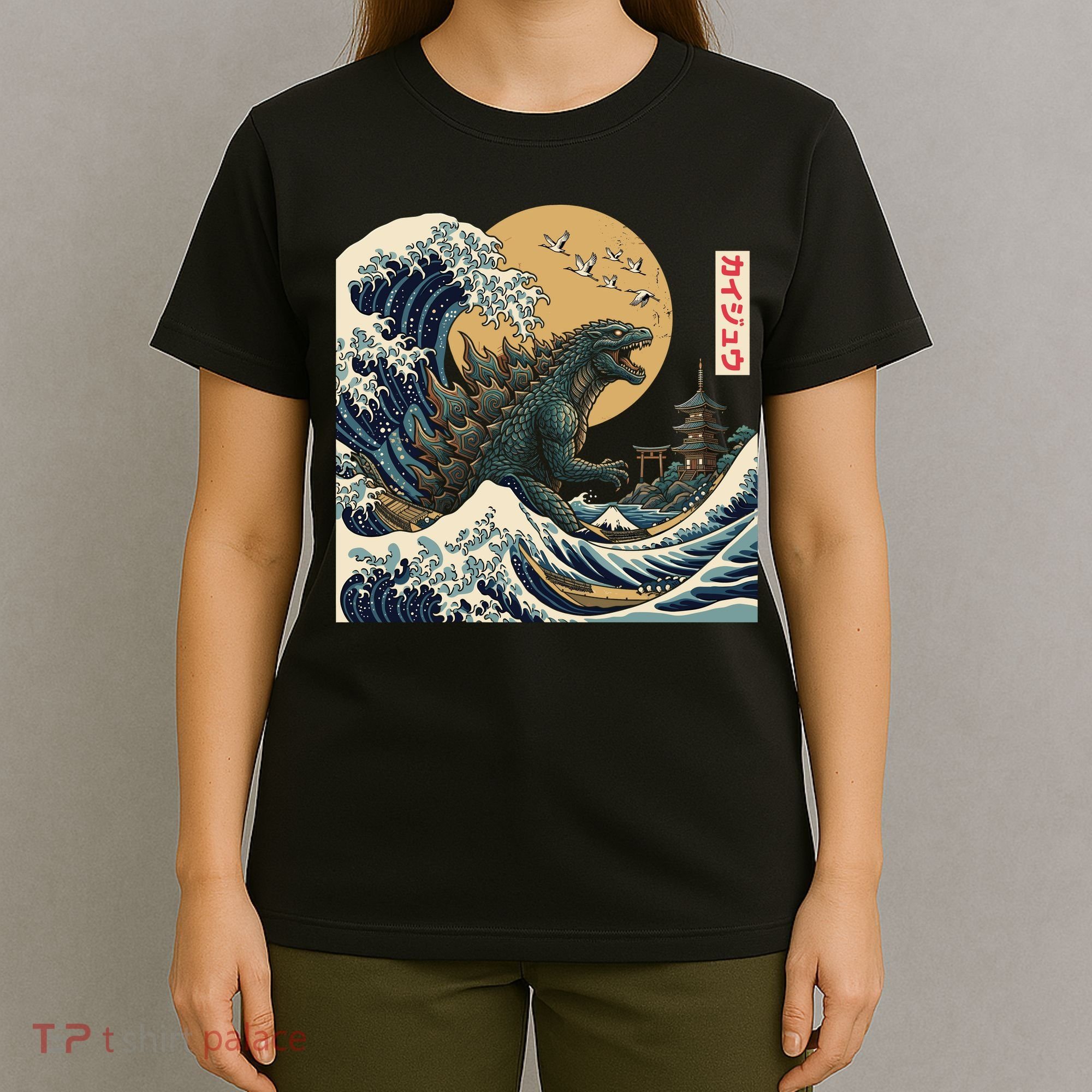 Kaiju Wave Monster Japanese Kawaki T-Shirt