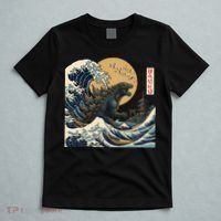 Kaiju Wave Monster Japanese Kawaki T-Shirt thumb 5