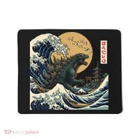 Kaiju Wave Monster Japanese Kawaki Mousepad thumb 0