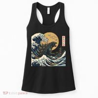 Kaiju Wave Monster Japanese Kawaki Women's Tank Top thumb 0