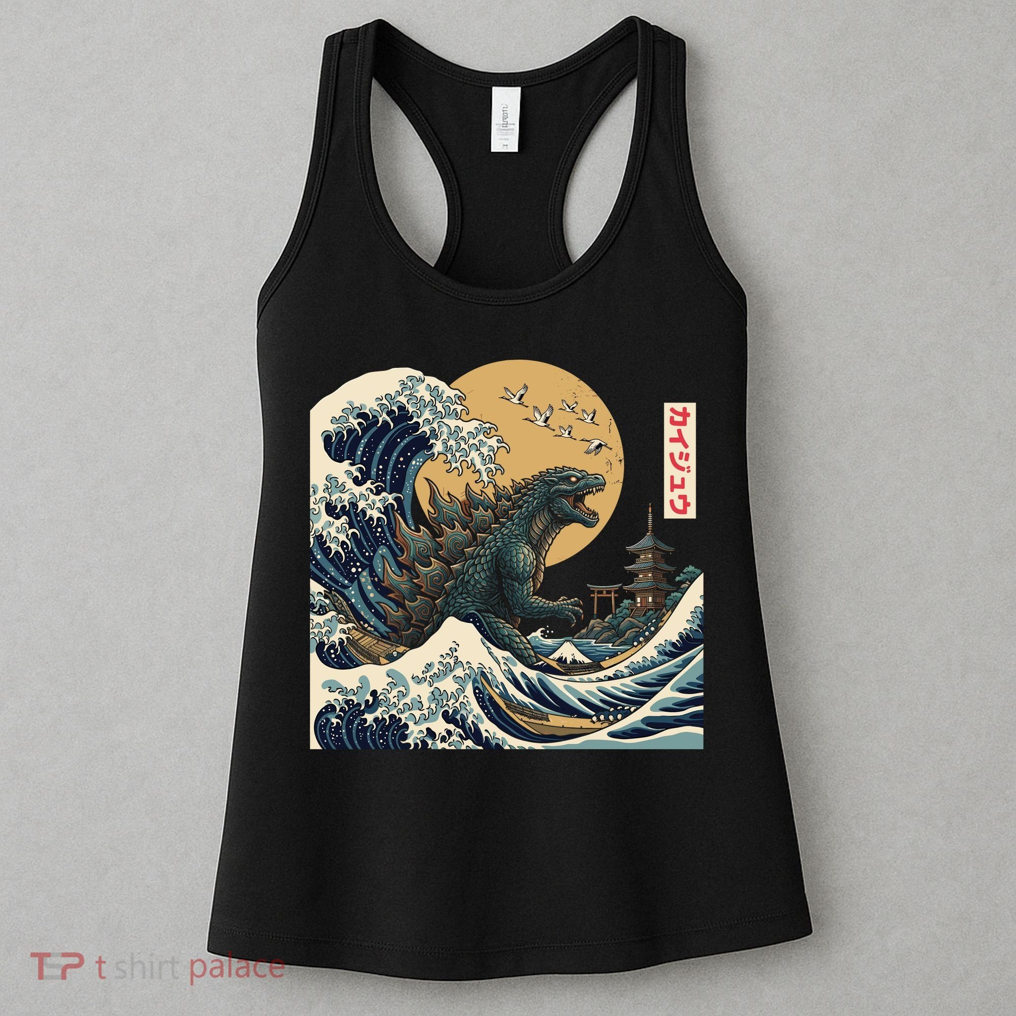 Kaiju Wave Monster Japanese Kawaki Women's Tank Top