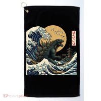 Kaiju Wave Monster Japanese Kawaki Golf Towel thumb 0