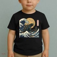 Kaiju Wave Monster Japanese Kawaki Toddler T-Shirt thumb 2