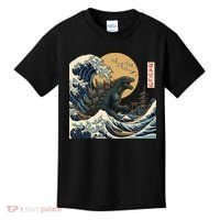 Kaiju Wave Monster Japanese Kawaki Kids T-Shirt thumb 0