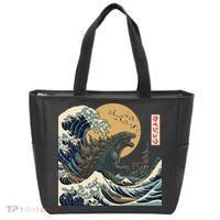 Kaiju Wave Monster Japanese Kawaki Tote Bag thumb 0