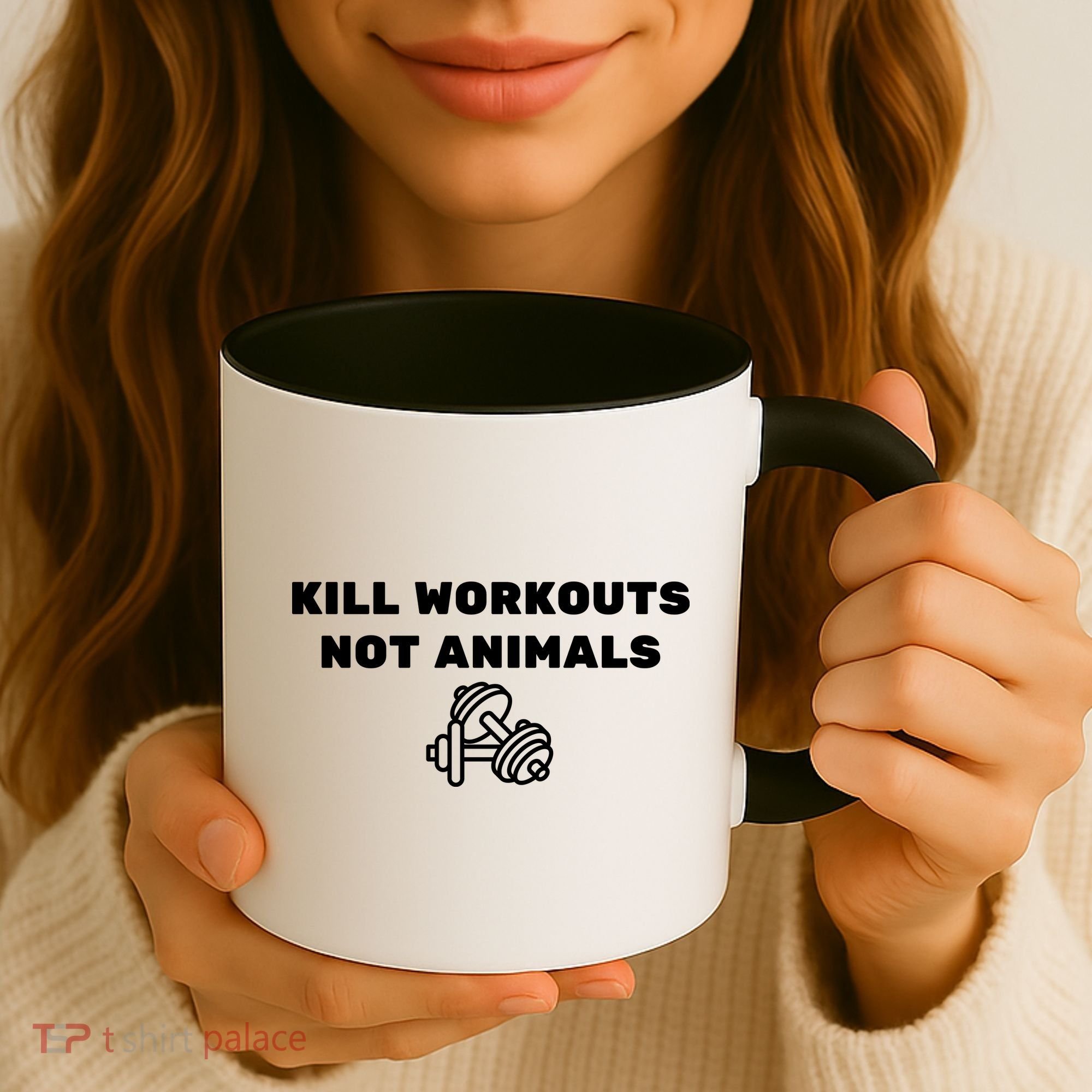 Kill Workouts Not Animals Vegan Muscle Coffee Mug