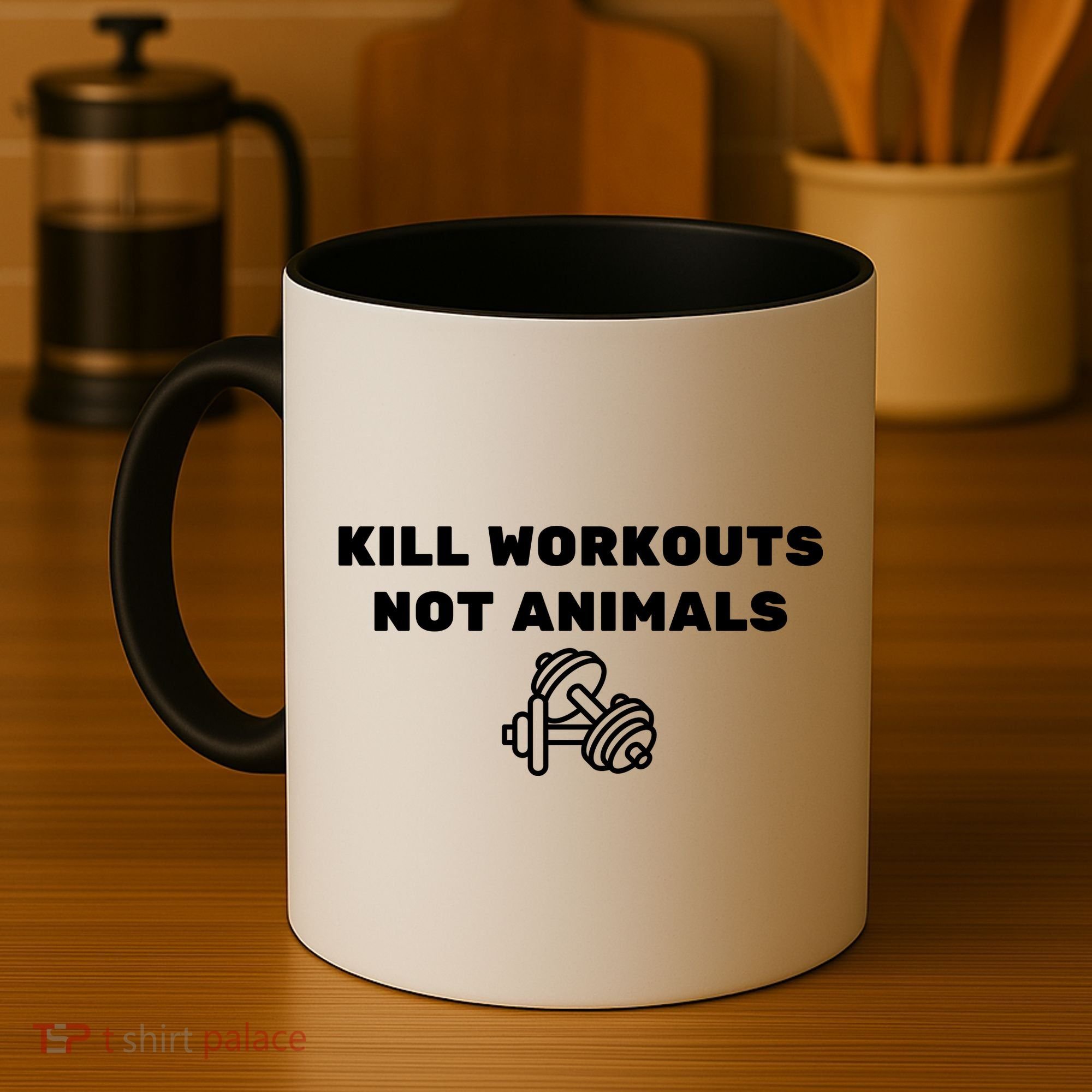 Kill Workouts Not Animals Vegan Muscle Coffee Mug