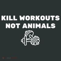 Kill Workouts Not Animals Vegan Muscle Long Sleeve Shirt thumb 2