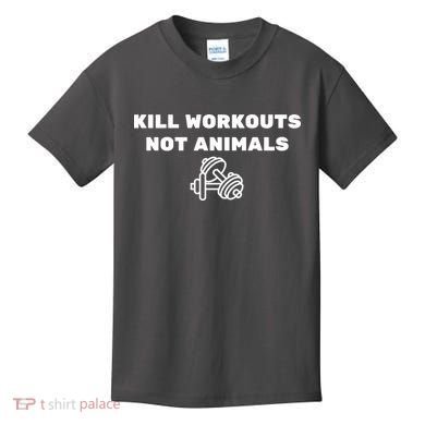 Kill Workouts Not Animals Vegan Muscle Kids T-Shirt