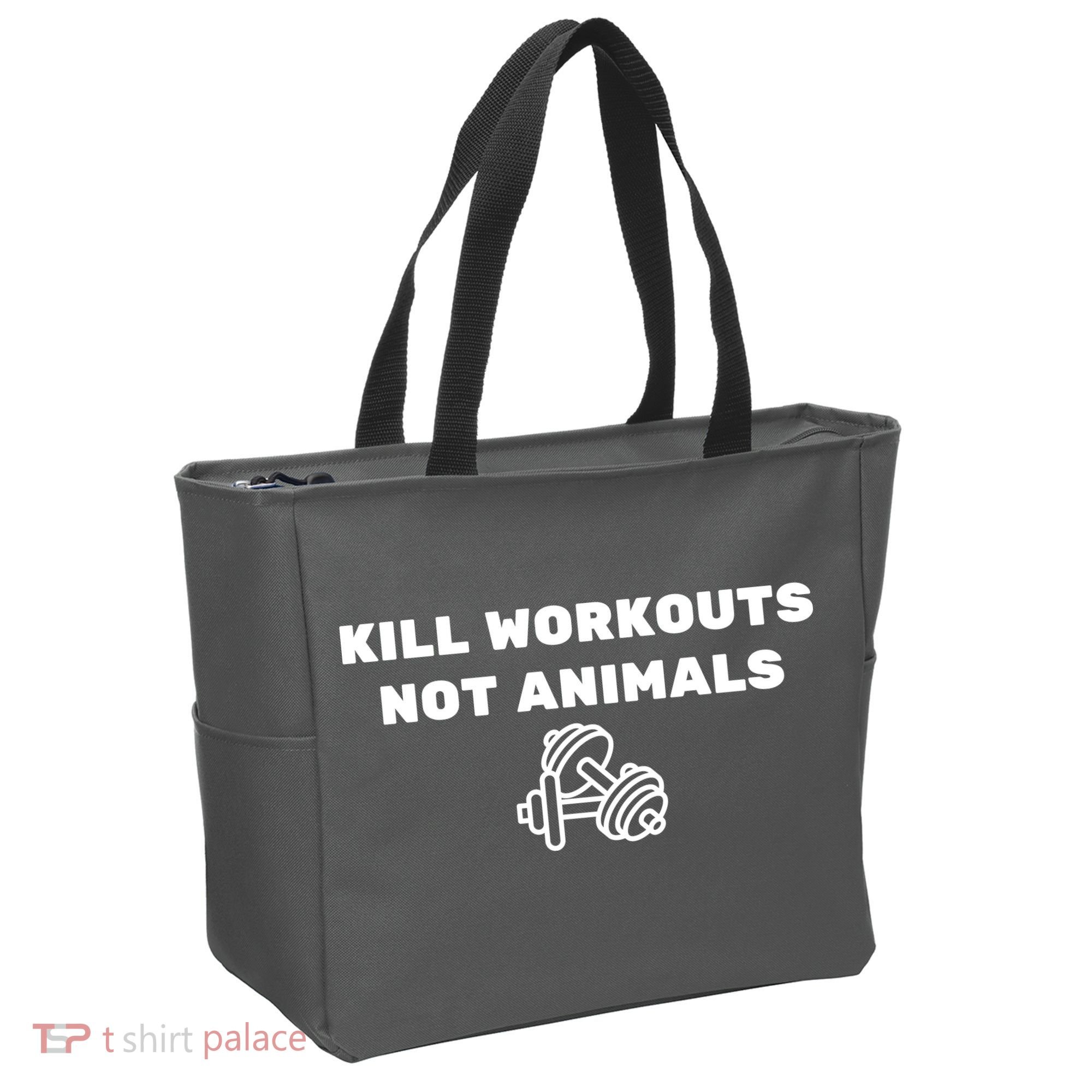 Kill Workouts Not Animals Vegan Muscle Tote Bag