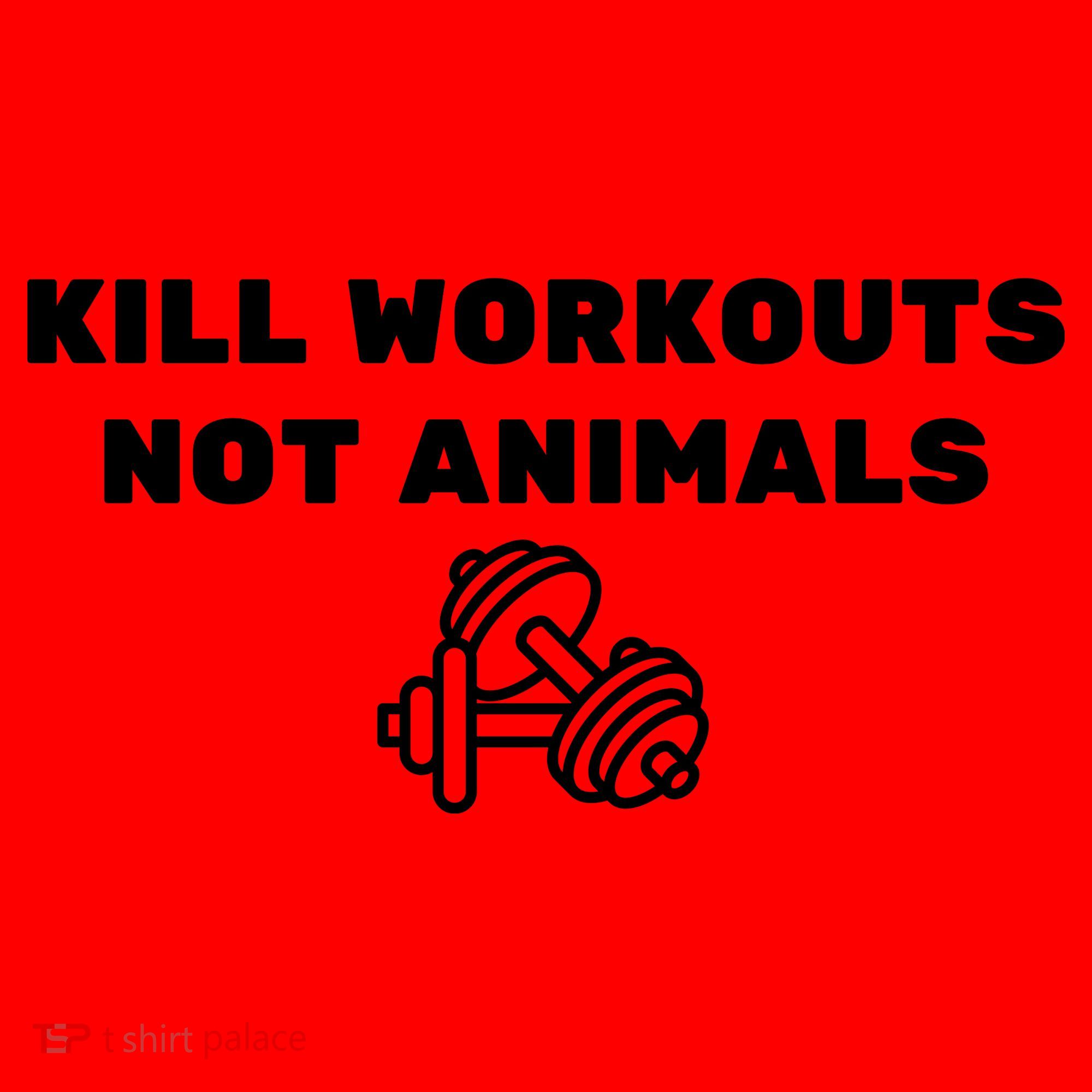 Kill Workouts Not Animals Vegan Muscle Santa Hat