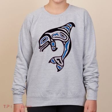 Killer Whale Orca Pacific NW Native American Indian Women's Sweatshirt