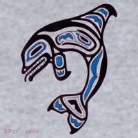 Killer Whale Orca Pacific NW Native American Indian Women's Sweatshirt thumb 2