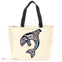 Killer Whale Orca Pacific NW Native American Indian Tote Bag thumb 0