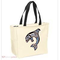 Killer Whale Orca Pacific NW Native American Indian Tote Bag thumb 2