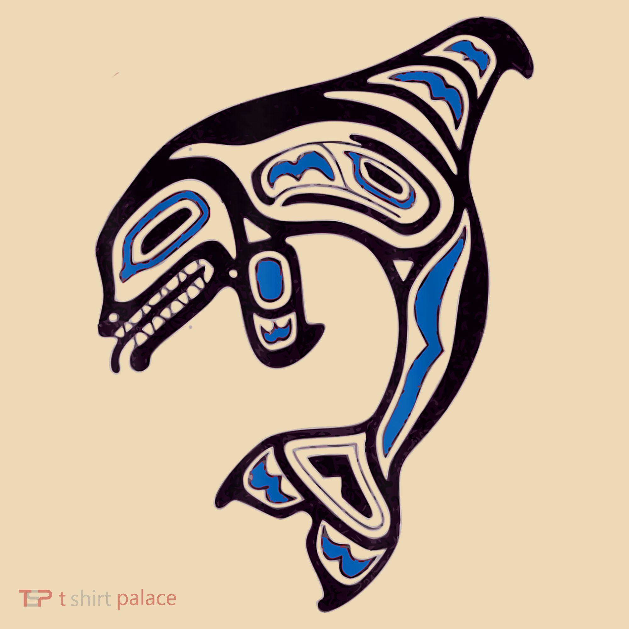 Killer Whale Orca Pacific NW Native American Indian Tote Bag