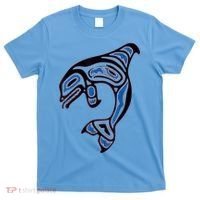 Killer Whale Orca Pacific NW Native American Indian T-Shirt thumb 0