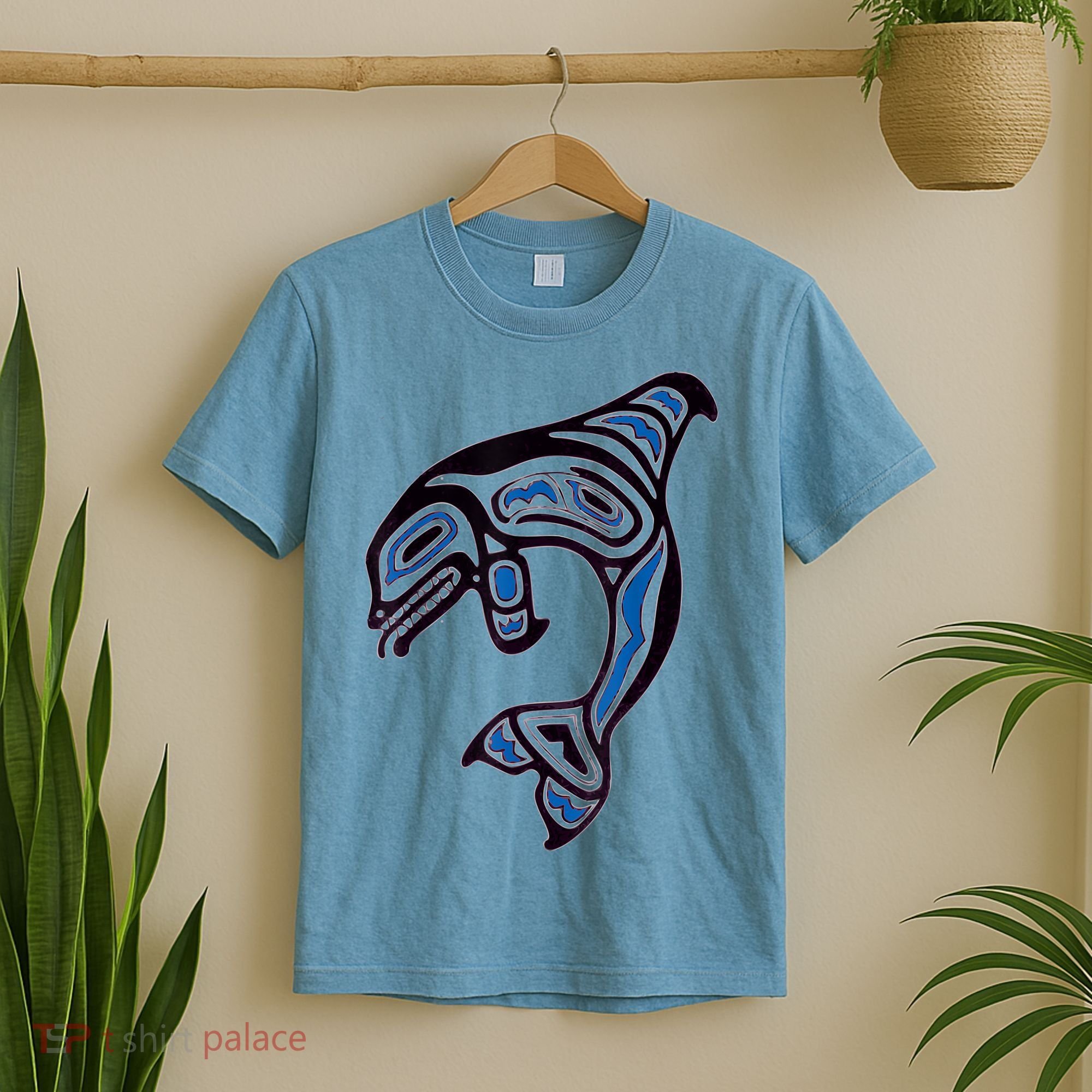 Killer Whale Orca Pacific NW Native American Indian T-Shirt